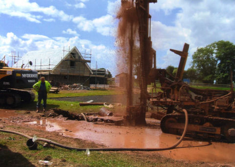 Borehole in Whitchurch dowsed by Peter